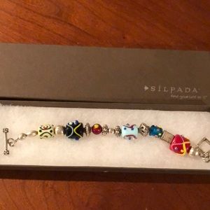 glass beaded bracelet